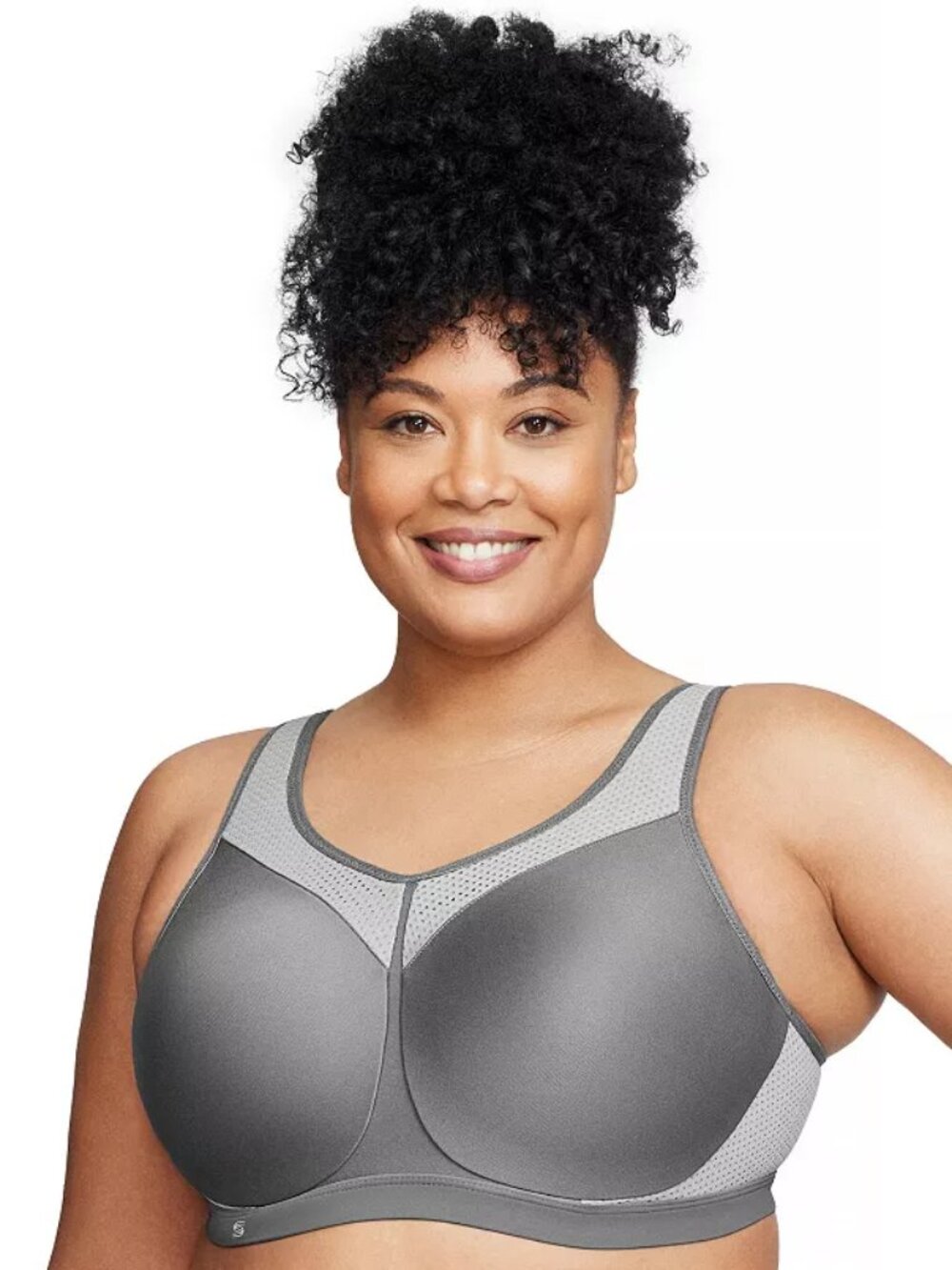 Glamorise Sport Underwire Sports Bra Grey Size 36F